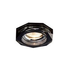 Crystal Downlight Deep Octagonal Rim Only Black, IL30800 REQUIRED TO COMPLETE THE ITEM, Cut Out: 62mm