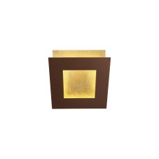 Dalia 14cm Wall Lamp, 12W LED, 3000K, 840lm, Gold/Rust Brown, 3yrs Warranty