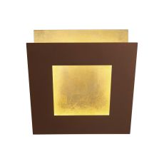 Dalia 22cm Wall Lamp, 24W LED, 3000K, 1680lm, Gold/Rust Brown, 3yrs Warranty