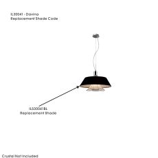 Davina Shade For IL30041 Black, 500mmx135mm