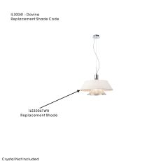 Davina Shade For IL30041 White , 500mmx135mm