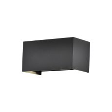 Davos Rectangle Wall Lamp Dimmable, 4 x 6W LED, 2700K, 2200lm, IP54, Sand Black, 3yrs Warranty