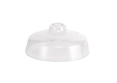 Davvid Flat Round 30cm Clear Glass (H), Lampshade