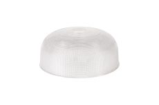 Davvid Round 26.5cm Prismatic Effect Clear Glass (B), Lampshade