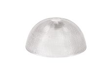 Davvid Round 30cm Prismatic Effect Clear Glass (O), Lampshade