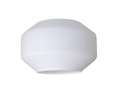 Davvid Chamfered Round 30cm Opal Glass (F), Lampshade