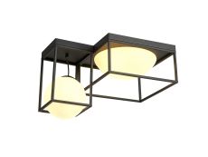 Desigual Semi Flush, 4 Light E27, Matt Black