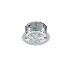 Destello Flush Ceiling Round With Circle Pattern 4 Light G9 Polished Chrome/Crystal