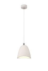 Diana Medium Pendant, 1 x E27, White Paintable Gypsum