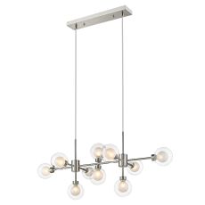 Victor 10 Light G9 Adjustable Satin Nickel Pendant