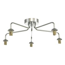 Feya 5 Light G9 Polished Chrome Semi Flush Ceiling Light (Frame Only)