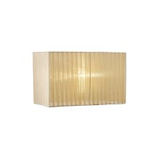 Florence Rectangle Organza Shade, 380x190x230mm, Soft Bronze, For Table Lamp