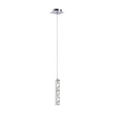 Galaxy Rectangular Pendant 1 Drop 3W LED 6000K Polished Chrome/Crystal