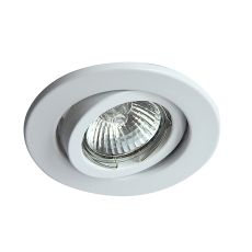Hudson GU10 Adjustable Downlight White (Lamp Not Included), Cut Out: 84mm