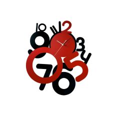(DH) Infinity Funky Clock Black/Red