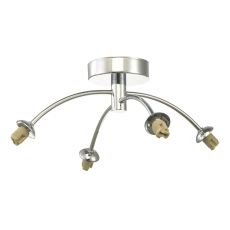 Izzy 4 Light G9 Polished Chrome Semi Flush Ceiling Light (Frame Only)