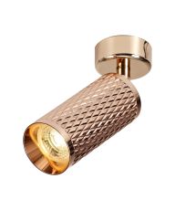 Jovis Adjustable Surface Mounted Ceiling/Wall Spot Light, 1 x GU10, Rose Gold