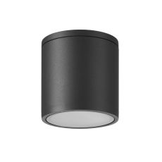 Kandanchu Short Round Ceiling Spotlight, 1 x GU10, IP54, Anthracite, 2yrs Warranty