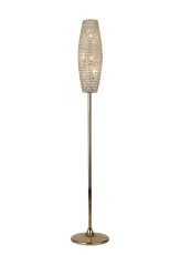 Kos Floor Lamp 4 Light G9 French Gold/Crystal, NOT LED/CFL Compatible