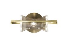 Kromo Wall Lamp Switched 1 Light G9, Antique Brass