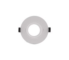 Lamborjini Flush Spotlight Round, 1 x GU10 (Max 12W), White, Cut Out: 75mm, Lampholder Included