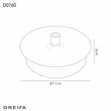 Dreifa Ceiling Box Antique Brass, c/w Cable Grip, Earth Wire & 3 Pole Terminal Block