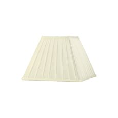 Leela Square Pleated Fabric Shade Ivory 150/300mm x 225mm