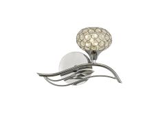 Leimo Wall Lamp Switched 1 Light G9 Right Polished Chrome/Crystal