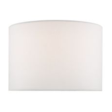Lolek E27 Ivory Faux Silk 36cm Drum Shade (Shade Only)