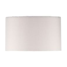 Madrid E27 White Faux Silk 42.5cm Drum Shade (Shade Only)