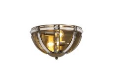 Meteor Wall Light, 2 Light E14, Antique Brass