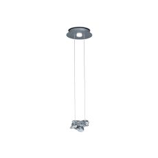 Nido Pendant 25cm Round 1 + 1 Lights 6W + 5W LED 3000K, 800lm, Chrome, 3yrs Warranty