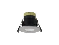 Orbio 8W, 90mA, Dimmable CCT LED Fire Rated Downlight, Light Grey Fascia, Cut Out: 70mm, 900lm, 60° Deg, IP65 DRIVER INC. 5yrs Warranty