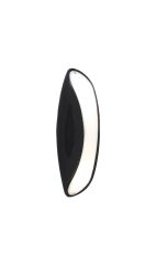 Pasion Wall Lamp 2 Light E27, Gloss Black/White Acrylic/Polished Chrome, CFL Lamps INCLUDED