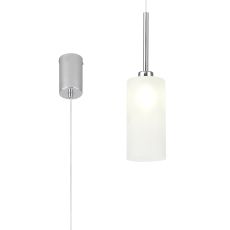 Penton Single Pendant 2m, 1 x G9, Polished Chrome/Frosted Type A Shade
