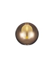 Penton 150mm Round Copper With Inner Frosted Globe (G) Glass Shade