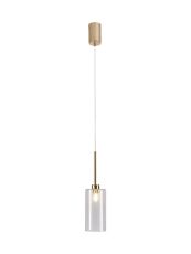 Penton Single Pendant 2m, 1 x G9, French Gold/Clear Type A Shade