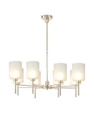 Penton Telescopic/Semi Flush, 8 x G9, French Gold/Frosted Type B Shade