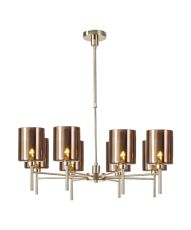 Penton Telescopic/Semi Flush, 8 x G9, French Gold/Copper Type B Shade