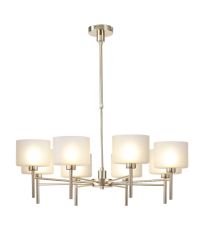 Penton Telescopic/Semi Flush, 8 x G9, French Gold/Frosted Type C Shade