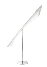 Pop Floor Lamp 3 Light E27, Gloss White/White Acrylic/Polished Chrome **COLLECTION ONLY**, CFL Lamps INCLUDED Item Weight: 34.2kg