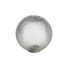 Salas 150mm Round Textured Diamond Pattern Glass Shade (C), Clear