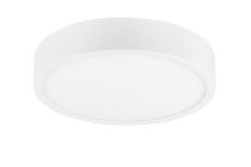 Saona 30cm Round LED Surface Flush Fitting,30W,4000K,2700lm,Matt White/Frosted Acrylic,3yrs Warranty