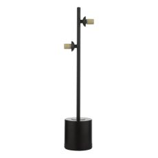 Spiral 2 Light G9 Matt Black Table Lamp With Inline Switch (Frame Only)
