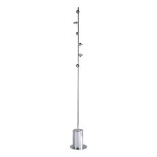 Spiral 2 Light G9 Polished Chrome Floor Lamp With Inline Foot Switch (Frame Only)