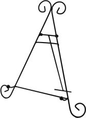 (DH) Plate Stand Large Black