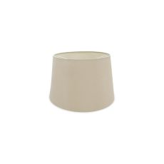 Sutton Dual Mount Round Empire, 280/350 x 220mm Dual Faux Silk Fabric Shade, Nude Beige/Moonlight