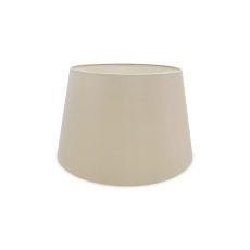 Sutton Dual Mount Round Empire, 350/450 x 280mm Dual Faux Silk Fabric Shade, Nude Beige/Moonlight