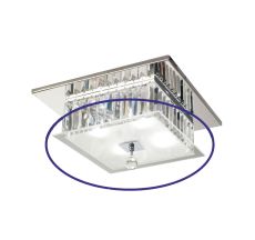 Tosca Square Frosted / Clear Replacement Glass For IL30245 / 30247