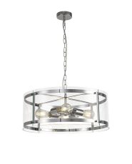 Valencia Pendant, 4 Light E27, Polished Chrome